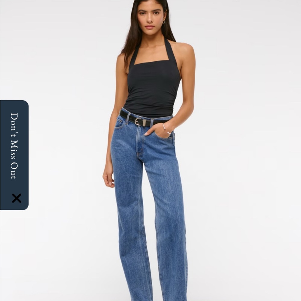 Abercrombie & Fitch Blue Straight Leg Jeans